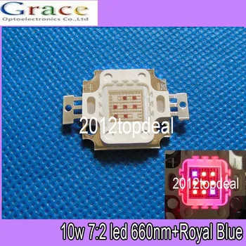 10pcs 10W Red 660nm + Blue 450nm 7:2 High Power LED for Plant Grow Growth lights
10pcs 10W Red 660nm + Blue 450nm 7:2 High Power LED for Plant Grow Growth lights