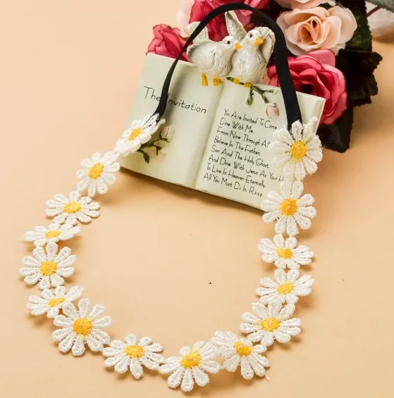 Wholesale retail charming Fshion sunflower lace handmade romantic Elastic headband hari accessories for adult
Wholesale retail charming Fshion sunflower lace handmade romantic Elastic headband hari accessories for adult