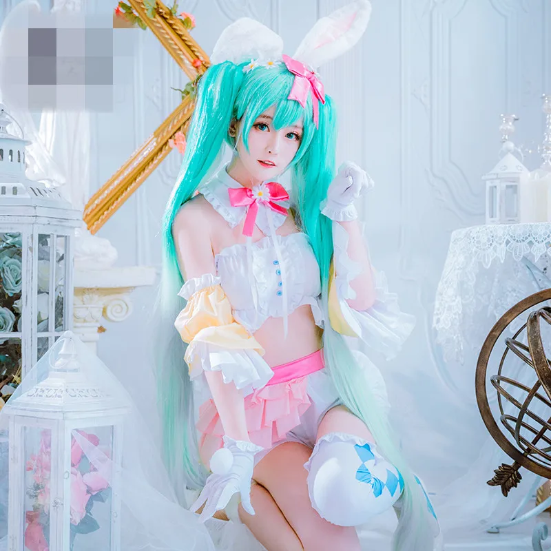 2019 Hot New Vocaloid Cosplay V Girl Snow Miku Rabbit ears Princess Cosplay Costume Dress Pink halloween costumes for women
2019 Hot New Vocaloid Cosplay V Girl Snow Miku Rabbit ears Princess Cosplay Costume Dress Pink halloween costumes for women
