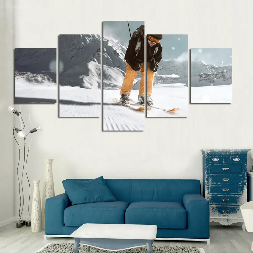 5Pcs Winter Sports Skiing Ski Silk Home Decorative Painting Canvas Posters Mountain Ski Jump Landscape Tourism Extreme Sports
5Pcs Winter Sports Skiing Ski Silk Home Decorative Painting Canvas Posters Mountain Ski Jump Landscape Tourism Extreme Sports