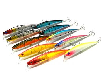 New design 400pcs 115mm Fishing Lure Bait trackle Floating trout Minnow carp fishing tackle two hooks 11.5CM 11.2G 4# hooks
New design 400pcs 115mm Fishing Lure Bait trackle Floating trout Minnow carp fishing tackle two hooks 11.5CM 11.2G 4# hooks