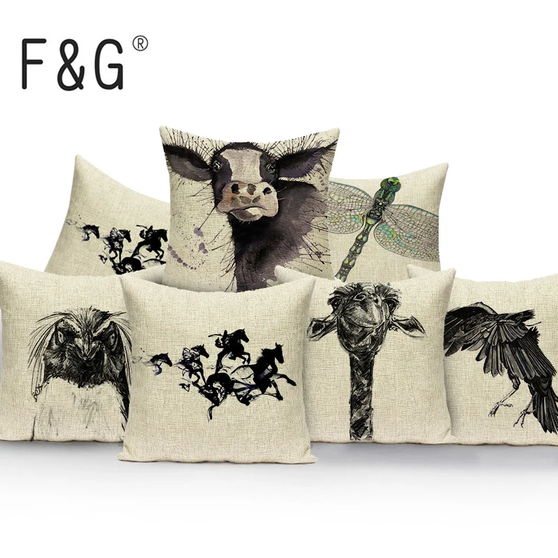 Animal Horse Black Pillow Case Decorative Pillows Dropshipping Cushion Cover Cow Owl Cushions Home Decor Custom Pillow Cover
Animal Horse Black Pillow Case Decorative Pillows Dropshipping Cushion Cover Cow Owl Cushions Home Decor Custom Pillow Cover