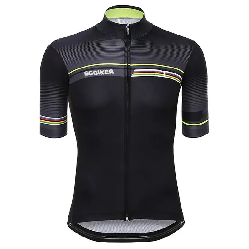 

SGCIKER quality jersey world champion leader rainbow cycling jerseys quick-dry bike cloth MTB Ropa Ciclismo Bicycle maillot