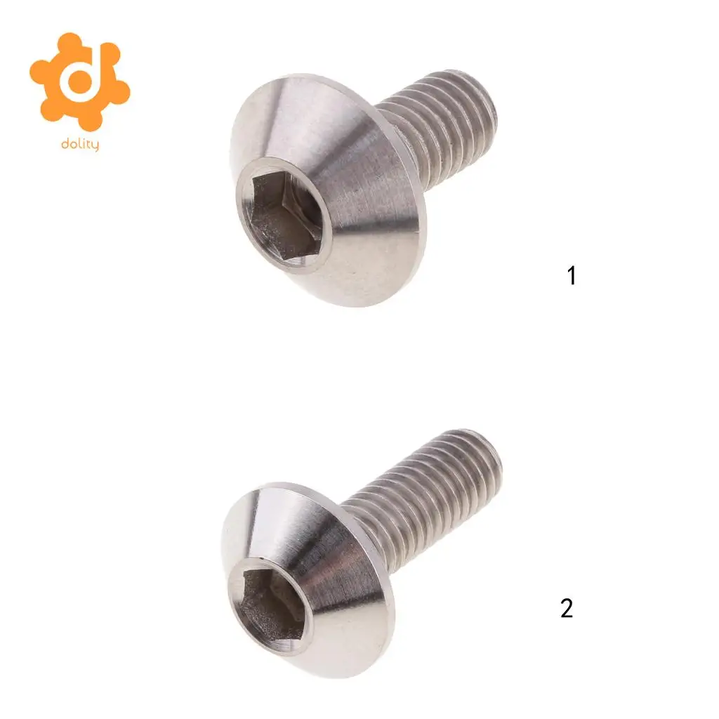 Titanium Motorcycle Disc Brake Rotor Mount Bolts Retaining Screw M6 x 12mm
