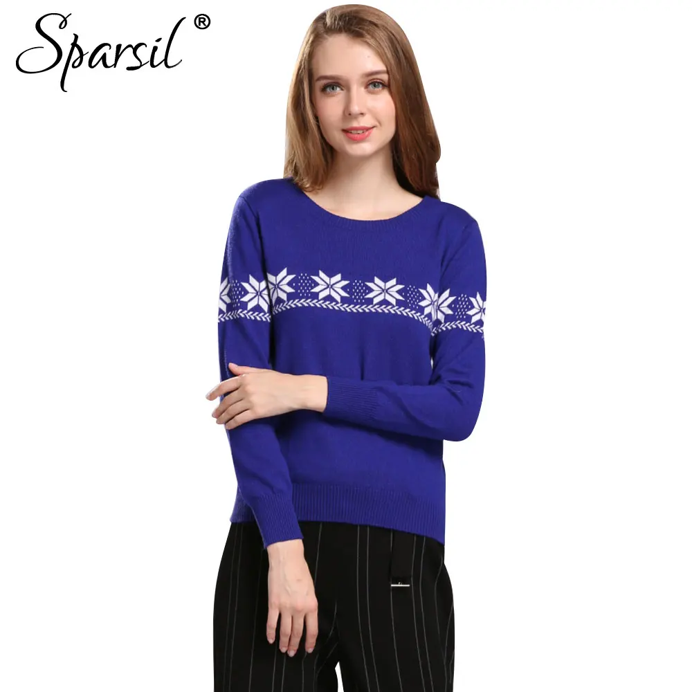 Sparsil Women Comfortable Autumn O-Neck Cashmere Blend Knitted Pullover Sweater Female Knitwear Sweaters
Sparsil Women Comfortable Autumn O-Neck Cashmere Blend Knitted Pullover Sweater Female Knitwear Sweaters