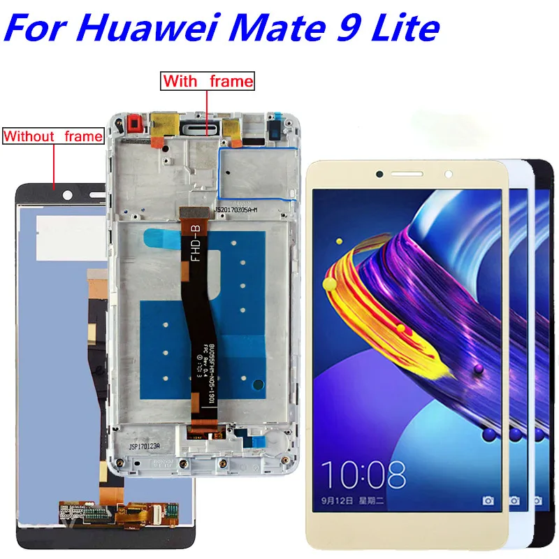 Для Huawei Honor 6X/MATE 9 lite GR5 2017 ЖК-дисплей 5 дюймов 1920*1080 сенсорный экран дигитайзер в