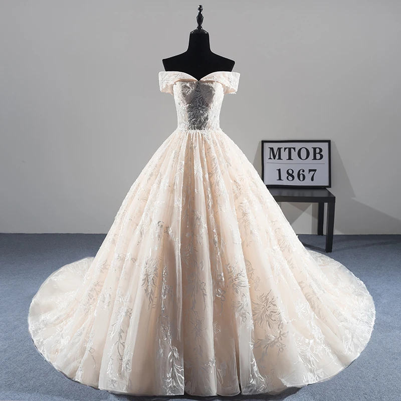 New Arrival Sexy A-line Lace Wedding Dress 2019 Romantic Robe De Mariage Vestido De Noiva Luxury beading Bride Dresses MTOB1814
New Arrival Sexy A-line Lace Wedding Dress 2019 Romantic Robe De Mariage Vestido De Noiva Luxury beading Bride Dresses MTOB1814