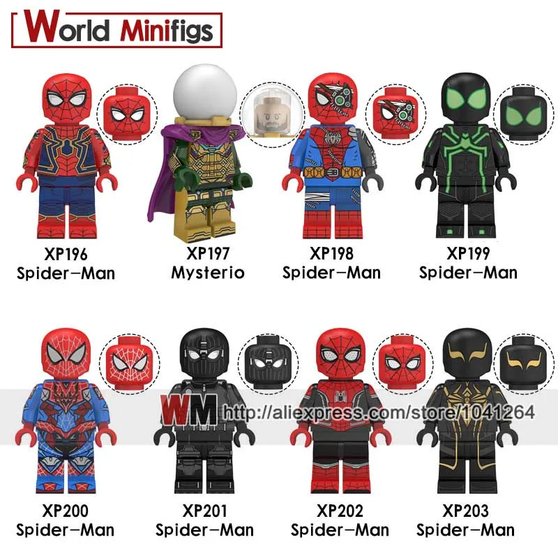 Single Marvel Spiderman Far From Home Mysterio Weapon Spider Web Nick Fury Agents of Shield Building Blocks Toys For Kids
Single Marvel Spiderman Far From Home Mysterio Weapon Spider Web Nick Fury Agents of Shield Building Blocks Toys For Kids