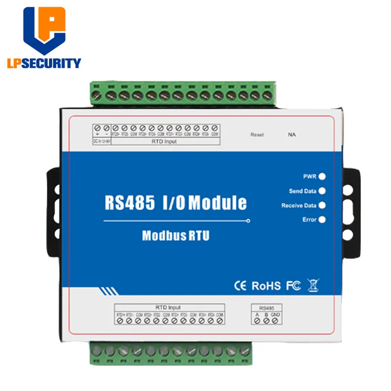 Modbus RTD Remote I/O Module Data Acquisition 8 RTD inputs 12~36VDC with Anti-reverse Protection M340
Modbus RTD Remote I/O Module Data Acquisition 8 RTD inputs 12~36VDC with Anti-reverse Protection M340