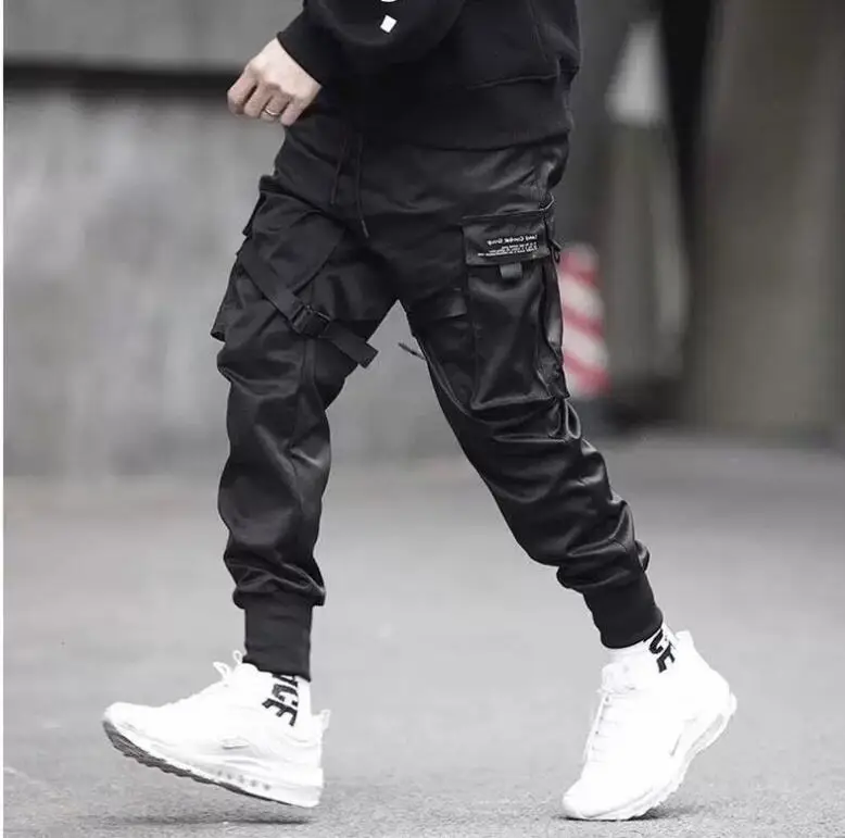 Men Ribbons Color Block Black Pocket Cargo Pants Harem Joggers Harajuku Sweatpant Hip Hop Trousers
Men Ribbons Color Block Black Pocket Cargo Pants Harem Joggers Harajuku Sweatpant Hip Hop Trousers
