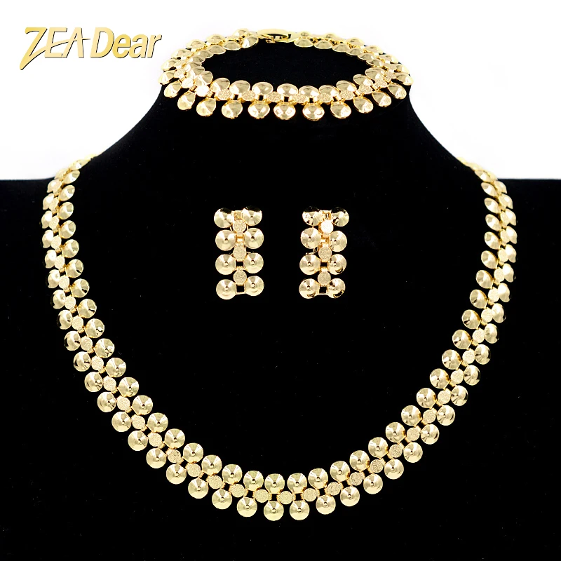 ZEA Dear Jewelry Romantic Jewelry Round Collar Jewelry Set Necklace Earrings Bracelet Set For Women For Wedding Jewelry Findings
ZEA Dear Jewelry Romantic Jewelry Round Collar Jewelry Set Necklace Earrings Bracelet Set For Women For Wedding Jewelry Findings