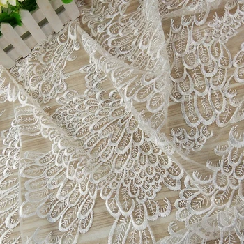 5Yards Exquisite Feather Embroidery New Lace Skirt Fashion Clothing DIY Wedding Dress Mesh Fabric Dentelle Tissu Africain
5Yards Exquisite Feather Embroidery New Lace Skirt Fashion Clothing DIY Wedding Dress Mesh Fabric Dentelle Tissu Africain
