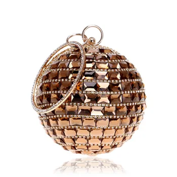 New diamond-studded handbag fashion lady dinner party bag spherical banquet bags
New diamond-studded handbag fashion lady dinner party bag spherical banquet bags