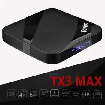 

Wholesale Android7.1 Smart TV Box Amlogic S905W Quad Core 4K Media Player H.265 TX3 Max Boxes 2G RAM 16G ROM 2.4G Wifi Bluetooth