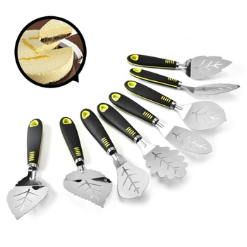Stainless Steel Shovel Leaf Shape Spoon Cake Scoop Beef Shovel Food Grade PP Skidproof Handle Kitchenware Cooking Tools 1pcs 
Stainless Steel Shovel Leaf Shape Spoon Cake Scoop Beef Shovel Food Grade PP Skidproof Handle Kitchenware Cooking Tools 1pcs
