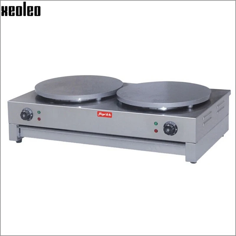 Xeoleo Double Heads Electric Crepe Maker Electric Crepe Machine Baking Crepe machine Naan Bread Make Machine 220V 6000W
Xeoleo Double Heads Electric Crepe Maker Electric Crepe Machine Baking Crepe machine Naan Bread Make Machine 220V 6000W