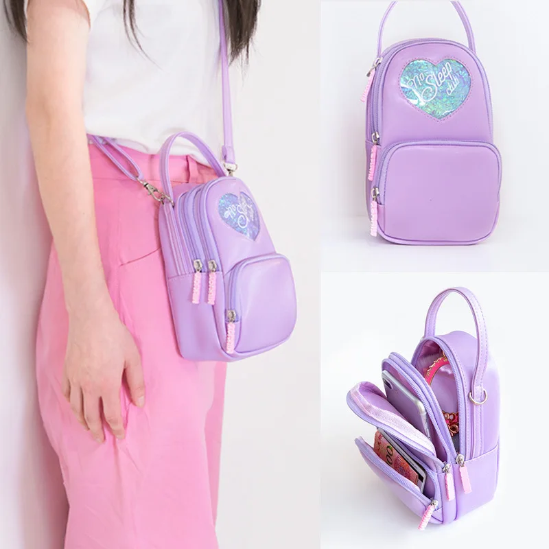 Женская сумка через плечо Milkjoy Мягкий мобильный телефон в японском стиле с