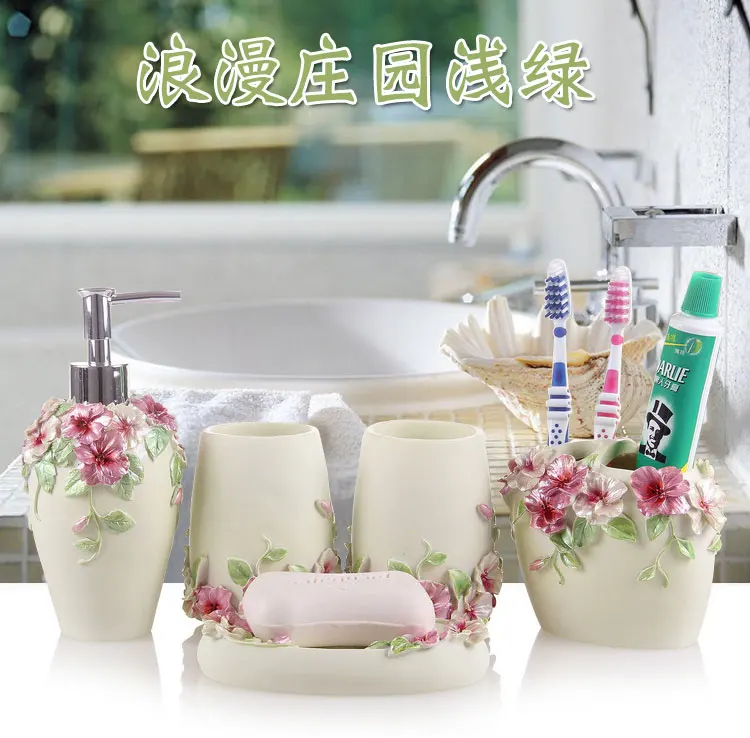 Bathroom Resin Five-piece Set Box Set Washing European Fashion Simple Bathroom and Bathroom Set New Wedding Box Set
Bathroom Resin Five-piece Set Box Set Washing European Fashion Simple Bathroom and Bathroom Set New Wedding Box Set