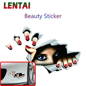 LENTAI 1PC Car 3D Stickers Eyes Styling For Mercedes W205 W203 W211 Volvo XC90 S60 XC60 S80 V40 Alfa Romeo 159 156 Accessories