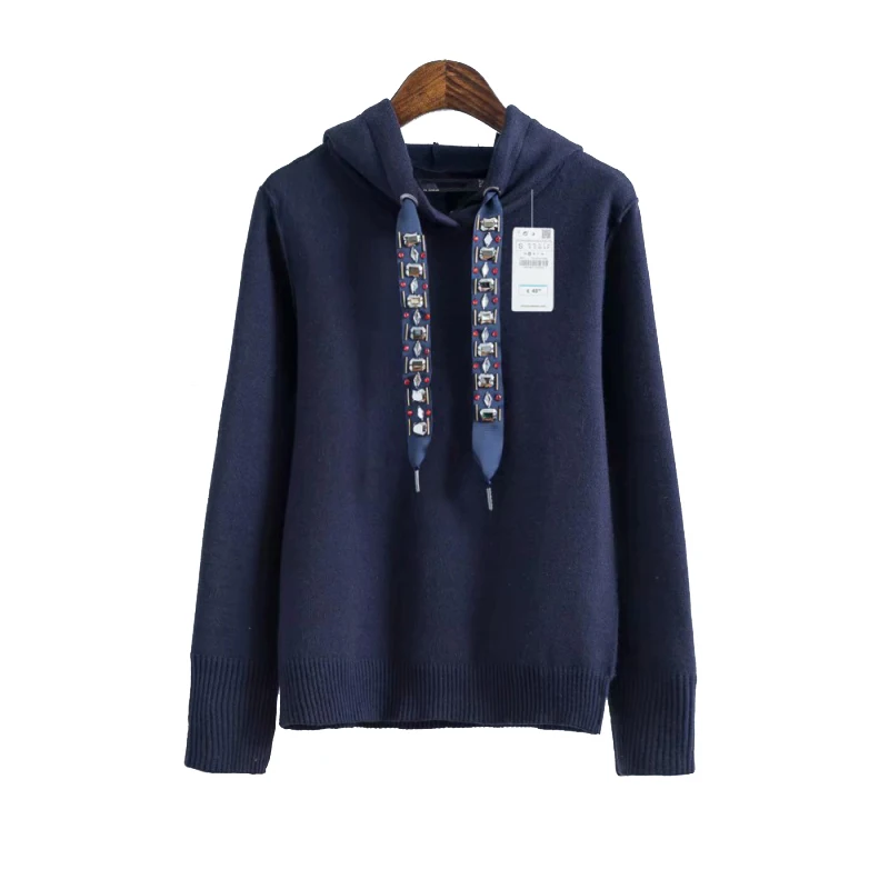 Elegant Female Knitted Beading Sweaters for Womens Jewelry Decoration Hooded Pullovers Women Winter Knitwear Girls Chic Clothes
Elegant Female Knitted Beading Sweaters for Womens Jewelry Decoration Hooded Pullovers Women Winter Knitwear Girls Chic Clothes