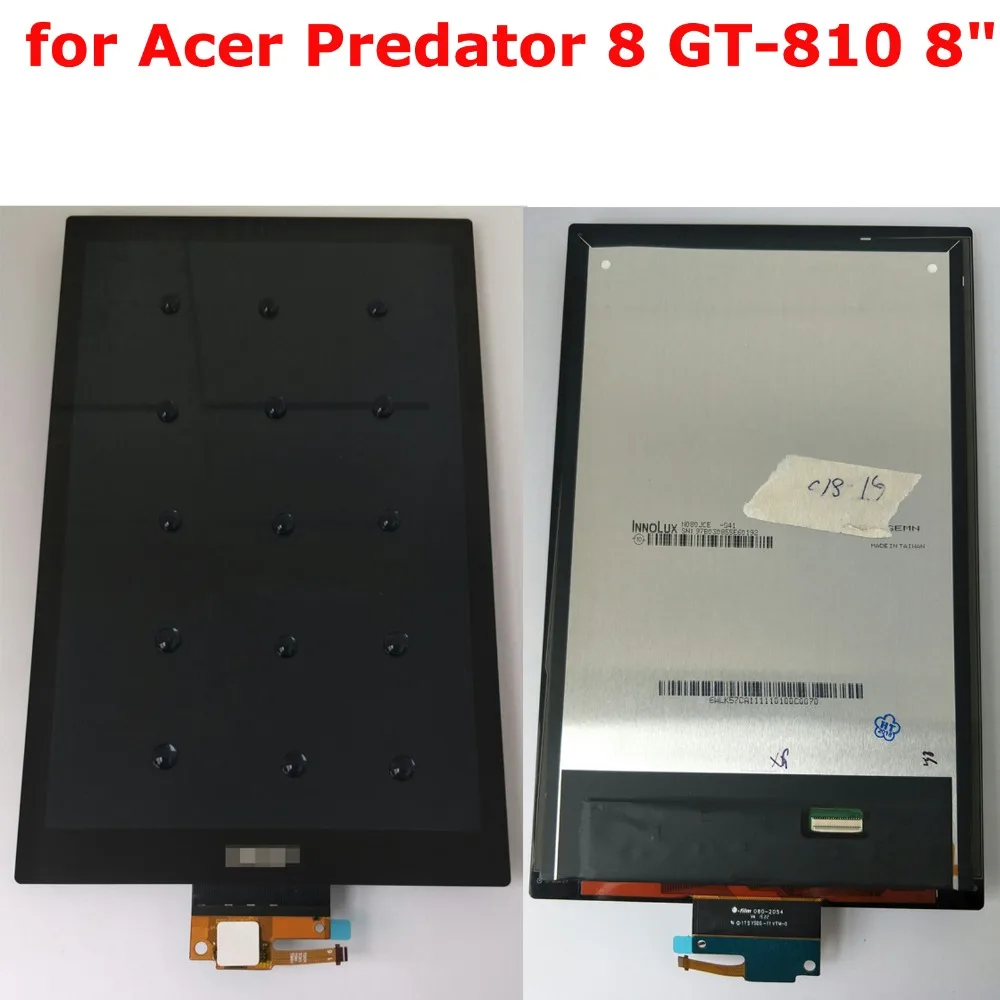 Shyueda for Acer Predator 8 GT-810 2015 8" 10.1 1920x1200 100% Orig AAA+ IPS LCD Display Touch Screen Digitizer
Shyueda for Acer Predator 8 GT-810 2015 8" 10.1 1920x1200 100% Orig AAA+ IPS LCD Display Touch Screen Digitizer