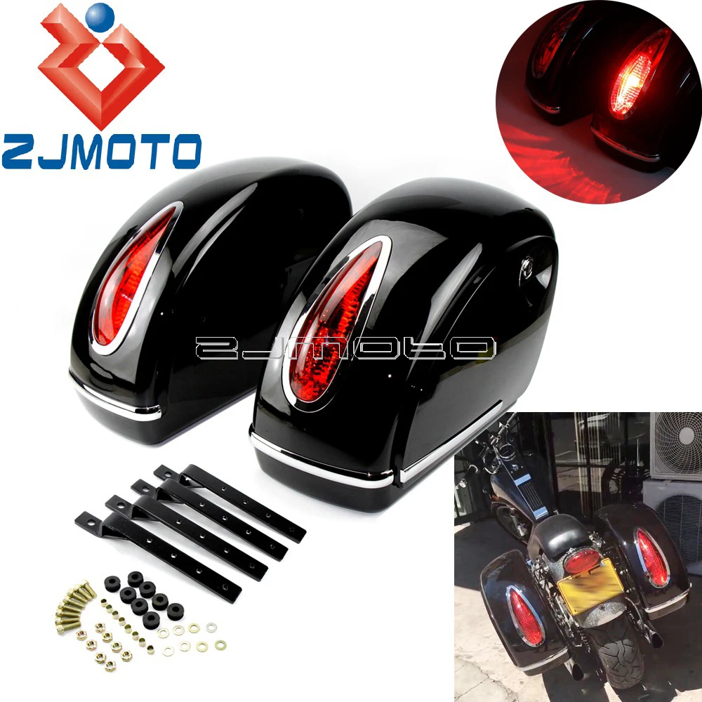 Universal Motorcycle Saddlebag Luggage Tail Box Classic LED Side Case Box For Harley Honda Yamaha Suzuki Touring Cruiser Custom
Universal Motorcycle Saddlebag Luggage Tail Box Classic LED Side Case Box For Harley Honda Yamaha Suzuki Touring Cruiser Custom