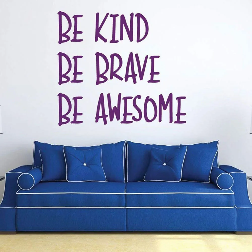 Наклейки на стену цитаты Be kind Be Brave Be Awesome мощные слова виниловые наклейки на стену для дом Школа Офис художественное украшение S021
Наклейки на стену цитаты Be kind Be Brave Be Awesome мощные слова виниловые наклейки на стену для дом Школа Офис художественное украшение S021