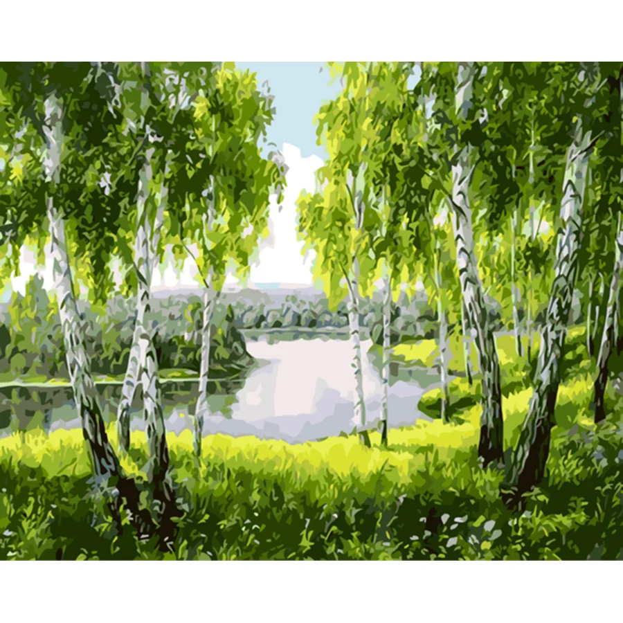 Green woods canvas paintings with frame home decoration oil painting by numbers scenery pictures wall art
Green woods canvas paintings with frame home decoration oil painting by numbers scenery pictures wall art