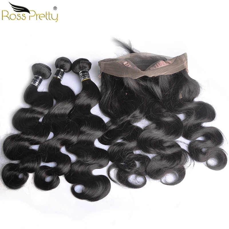 Ross Pretty Remy Peruvian Body Wave Pre Plucked 360 Lace Frontal with Bundles Natural Black Human Hair bundles with frontal
Ross Pretty Remy Peruvian Body Wave Pre Plucked 360 Lace Frontal with Bundles Natural Black Human Hair bundles with frontal