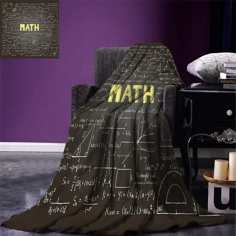Mathematics Classroom Decor Throw Dark Blackboard Word Math Equations Geometry Axis Warm Microfiber Blanket
Mathematics Classroom Decor Throw Dark Blackboard Word Math Equations Geometry Axis Warm Microfiber Blanket