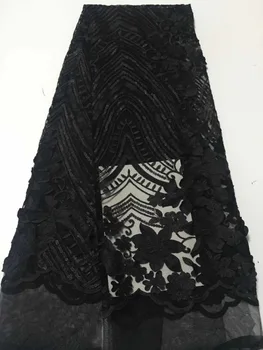 Latest African Laces 2019 Black Sequins Embroidery French Lace Fabric 3d African Lace Material For Nigerian Wedding Party Dress
Latest African Laces 2019 Black Sequins Embroidery French Lace Fabric 3d African Lace Material For Nigerian Wedding Party Dress
