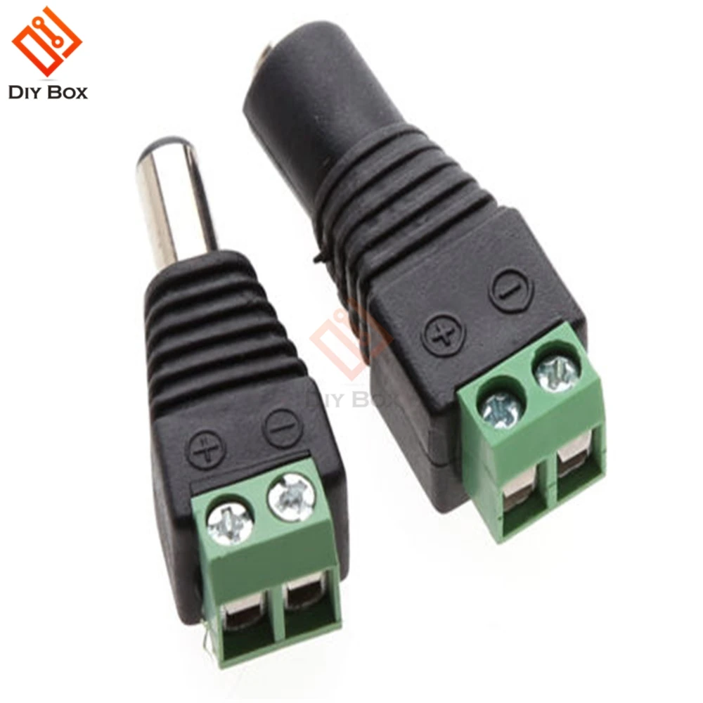 5Pairs 5 x Male + 5 x Female 2.1x5.5mm DC Power Cable Jack Adapter Connector Plug Led Strip CCTV Camera Use 12V
5Pairs 5 x Male + 5 x Female 2.1x5.5mm DC Power Cable Jack Adapter Connector Plug Led Strip CCTV Camera Use 12V