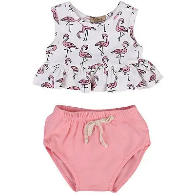 Helen115 Lovely Newborn Baby Girls Summer Cartoon Crane Printed Vest+Pink Shorts 2PCS Set 0-18M
Helen115 Lovely Newborn Baby Girls Summer Cartoon Crane Printed Vest+Pink Shorts 2PCS Set 0-18M