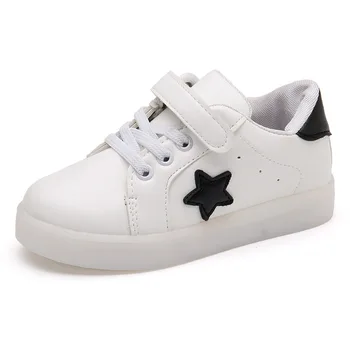 Fashion LED Light Stars Kids Shoes For Baby Boy Girl Children's Casual Sneakers Boys Girls Soft Anti-slip Sports Shoes Star Soft
Fashion LED Light Stars Kids Shoes For Baby Boy Girl Children's Casual Sneakers Boys Girls Soft Anti-slip Sports Shoes Star Soft