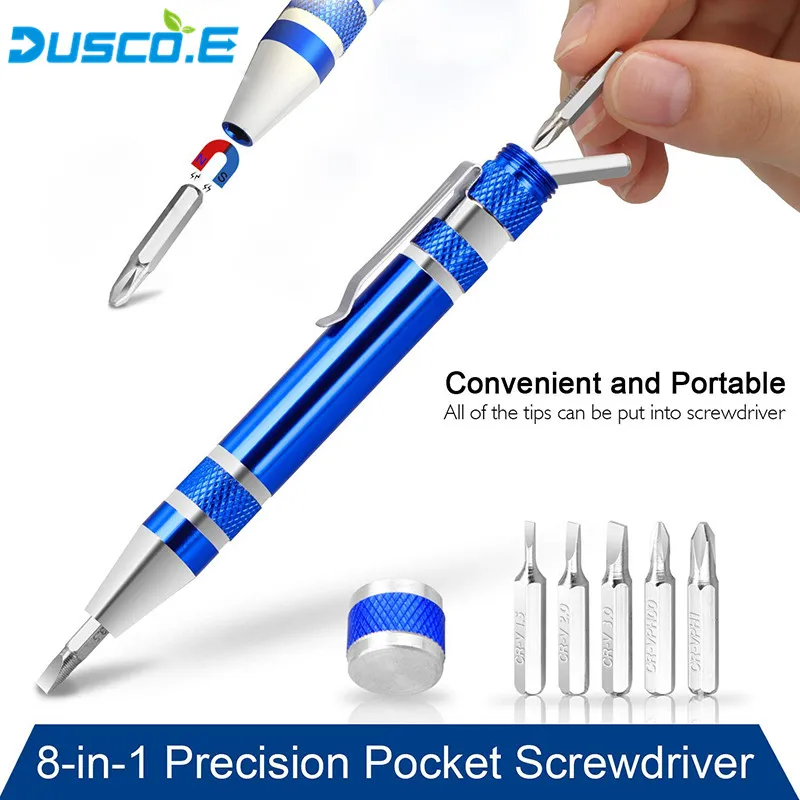 Screwdriver Set Stainless Steel Mini EDC Multifunction Screwdriver Key Shape Slotted and Pen Shape Pocket Repair Tool Dusco.E
Screwdriver Set Stainless Steel Mini EDC Multifunction Screwdriver Key Shape Slotted and Pen Shape Pocket Repair Tool Dusco.E