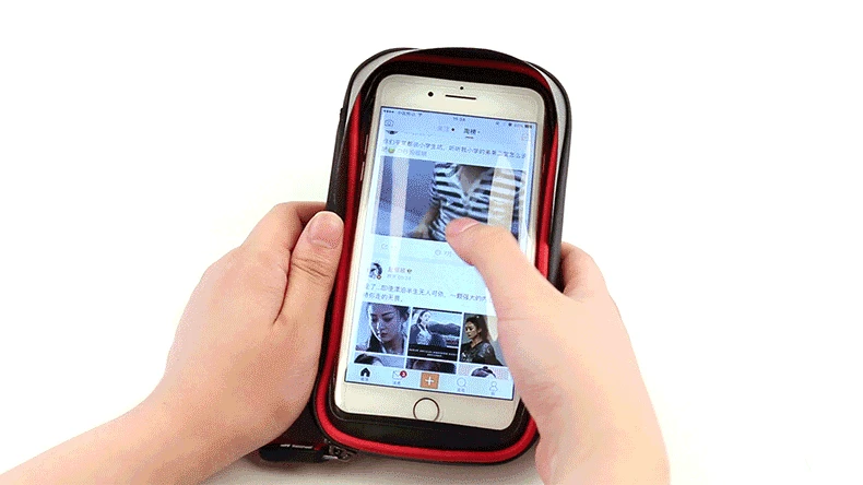 wheel up bike bag 6 inch mtb bicycle tpu touch screen phone rain