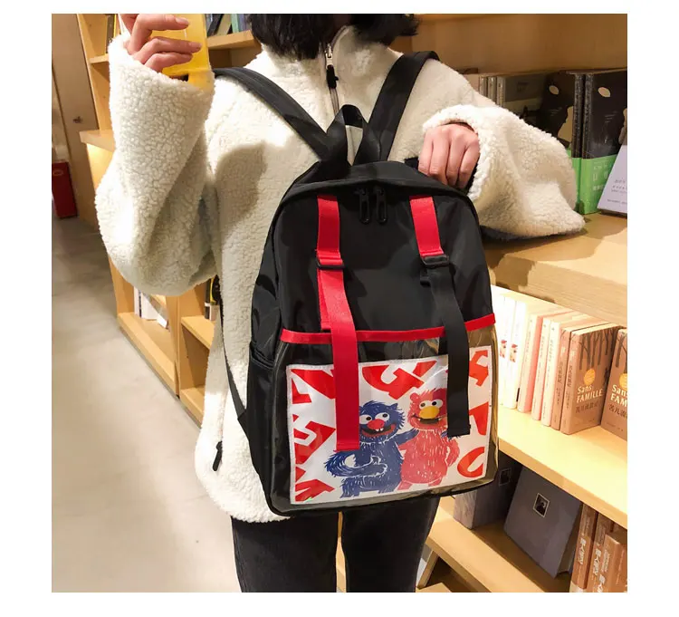 Cute Women Backpacks PVC Jelly Pocket Candy Color Student Schoolbags Fashion Teenage Girls Bags for School Backpack Mochilas New_25