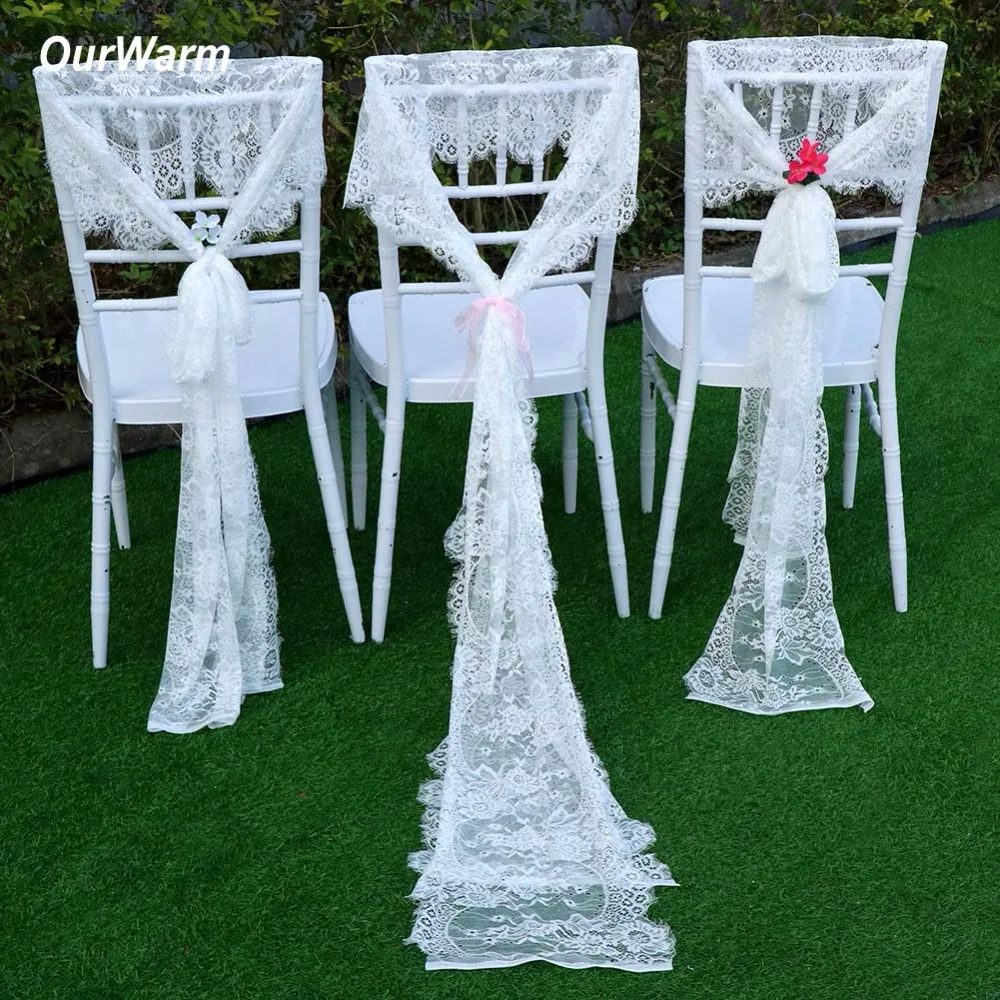 OurWarm 10Pcs White Lace Chair Sashes 35x300CM Wedding Chair Cover Sashes Birthday Banquet Wedding Decoration Home Textile
OurWarm 10Pcs White Lace Chair Sashes 35x300CM Wedding Chair Cover Sashes Birthday Banquet Wedding Decoration Home Textile