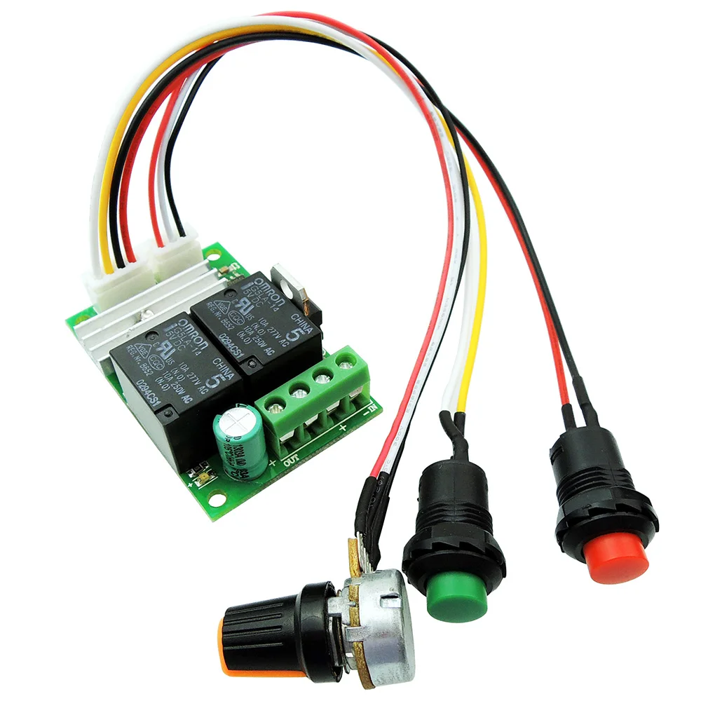 6V 12V 24VPWM DC Motor Controller Forward Reverse Switch Electromotive Handspike Motor Controller Button
6V 12V 24VPWM DC Motor Controller Forward Reverse Switch Electromotive Handspike Motor Controller Button