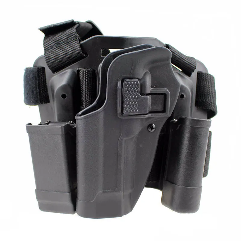 Left-Hand-Tactical-M92-Leg-Holster-Paddle-Thigh-Belt-Drop-Pistol-Gun-Holster-with-Magazine-Torch