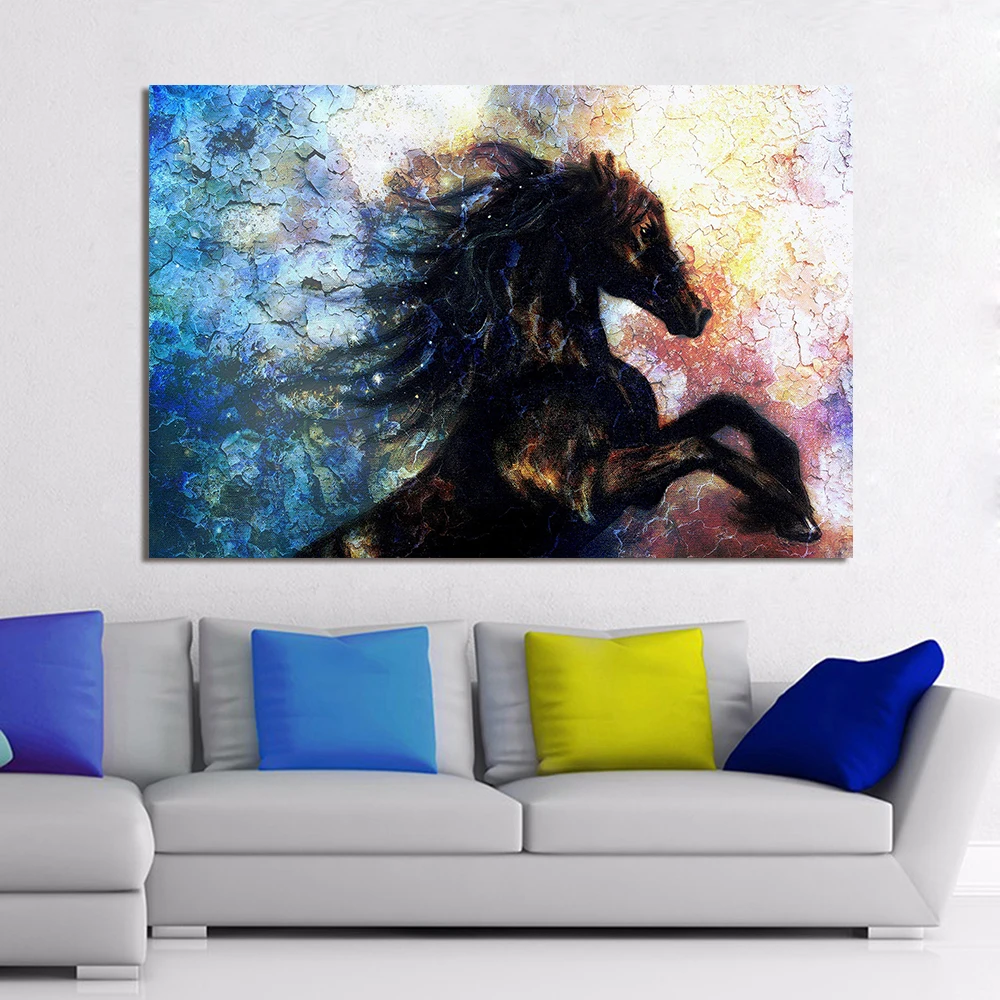 HDARTISAN Wall Canvas Art Home Decor Animal Oil Painting For Living Room No Frame Poster and Prints Black Horse
HDARTISAN Wall Canvas Art Home Decor Animal Oil Painting For Living Room No Frame Poster and Prints Black Horse