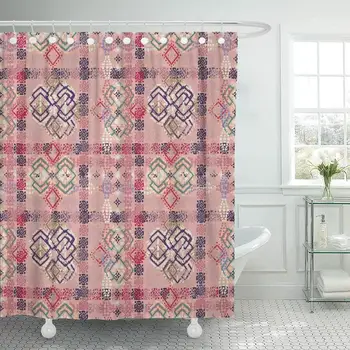 Shower Curtain with Hooks Colorful Chic Abstract Ethnic Tribal Boho Vintage Pink Aztec Batik Bohemian Carpet Decorative Bathroom
Shower Curtain with Hooks Colorful Chic Abstract Ethnic Tribal Boho Vintage Pink Aztec Batik Bohemian Carpet Decorative Bathroom