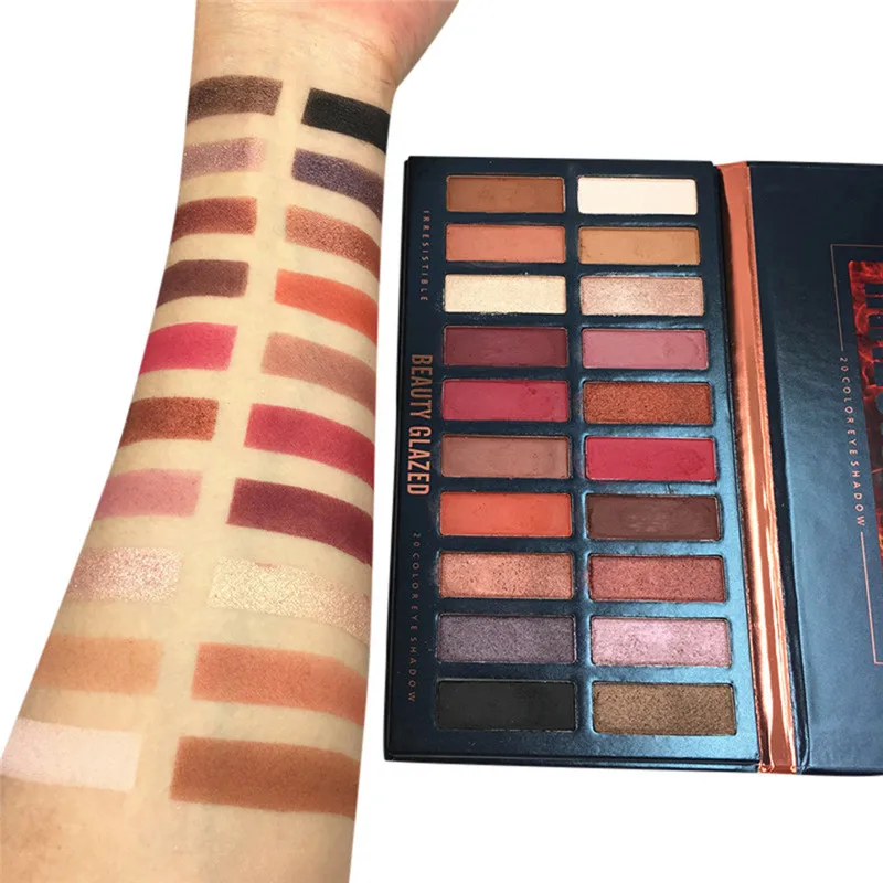 Hot sale 20 Colors Cosmetics Eye Shadow Palette Profesional Nude Pigmented Metallic Glitter Shimmer Matte Eye Shadow Palette
Hot sale 20 Colors Cosmetics Eye Shadow Palette Profesional Nude Pigmented Metallic Glitter Shimmer Matte Eye Shadow Palette
