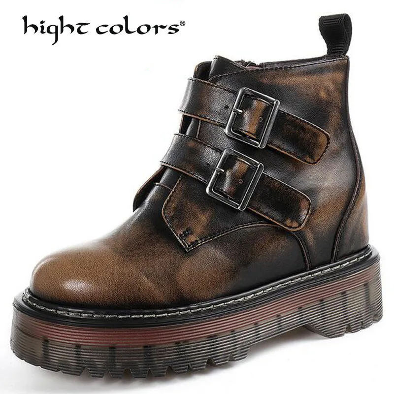 High Quality Platform Autumn and Winter Add Cotton Warm Motorcycle Boots Martin Boots Women's Punk Ankle Boots Size 34-39
High Quality Platform Autumn and Winter Add Cotton Warm Motorcycle Boots Martin Boots Women's Punk Ankle Boots Size 34-39