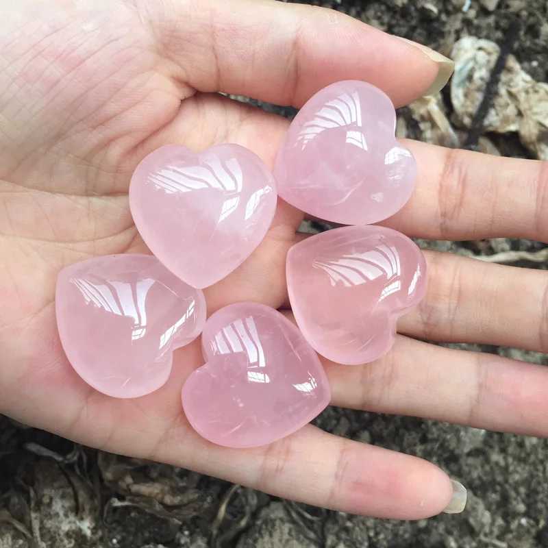 Natural Rose Quartz Heart-shaped Stone 7 Chakra Healing Heart Shape Crystal Set Gift Women Wicca
Natural Rose Quartz Heart-shaped Stone 7 Chakra Healing Heart Shape Crystal Set Gift Women Wicca
