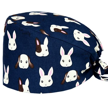 Rabbit Navy Pattern Surgical Scrub Caps Medical Work Hats 100% Cotton Quality with Sweatband Hospital Dentist SPA Skull Caps
Rabbit Navy Pattern Surgical Scrub Caps Medical Work Hats 100% Cotton Quality with Sweatband Hospital Dentist SPA Skull Caps