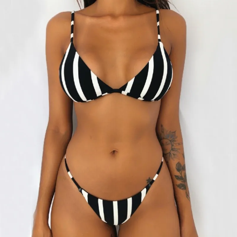 Summer Women Bikini Set Stripe Print Ladies Bikini Padded Push-Up Bra Bandage Swimsuit Beachwear maillot de bain femme 2019 50*
Summer Women Bikini Set Stripe Print Ladies Bikini Padded Push-Up Bra Bandage Swimsuit Beachwear maillot de bain femme 2019 50*