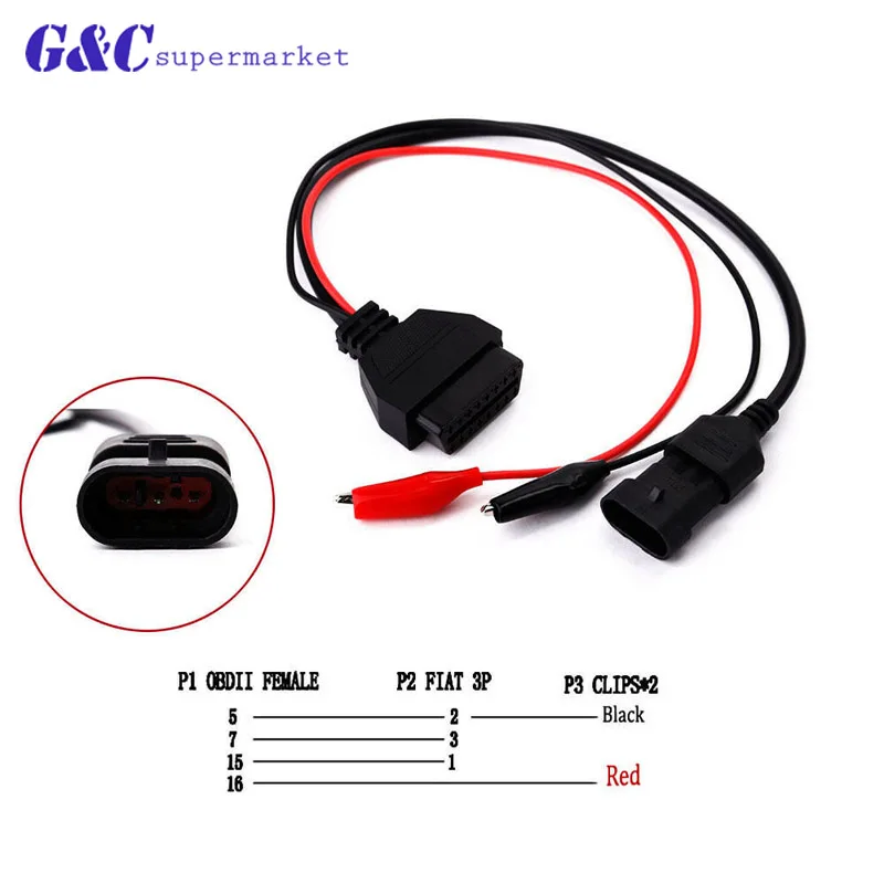NEW High quality Professional AUTO Diagnostic cable for FIAT OBD OBD2 Service Connector car 3 pin Diagnostic adapter
NEW High quality Professional AUTO Diagnostic cable for FIAT OBD OBD2 Service Connector car 3 pin Diagnostic adapter