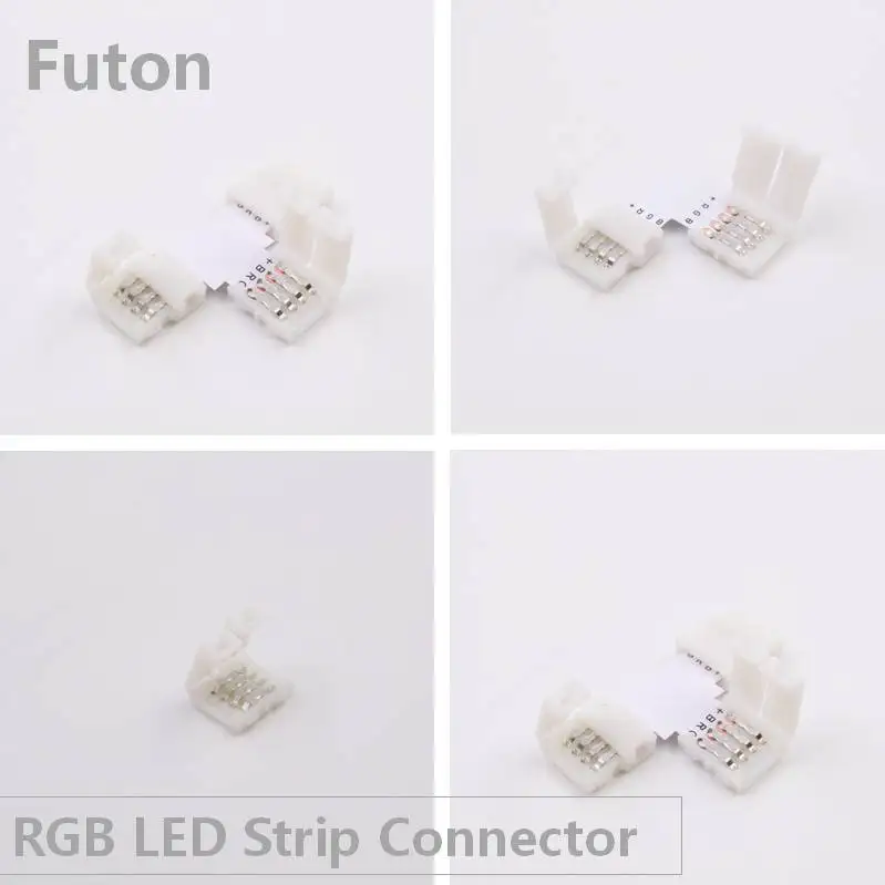 4Pin 10mm Width RGB LED Strip Connector Solderless LED Connector( L//Tee Shape/Extend) For Connecting SMD 5050/2835/3528
4Pin 10mm Width RGB LED Strip Connector Solderless LED Connector( L//Tee Shape/Extend) For Connecting SMD 5050/2835/3528