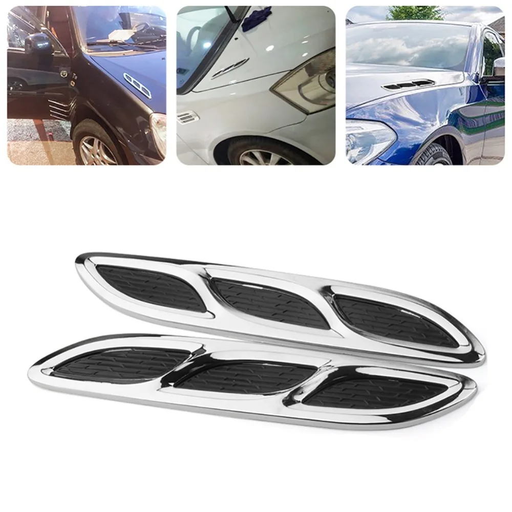 2PCS 3D False Air Outlet Car Stickers Shark Gills Auto Chrome Sticker Creative Decal Side Mesh Cover Hood Bonnet Car Styling
2PCS 3D False Air Outlet Car Stickers Shark Gills Auto Chrome Sticker Creative Decal Side Mesh Cover Hood Bonnet Car Styling